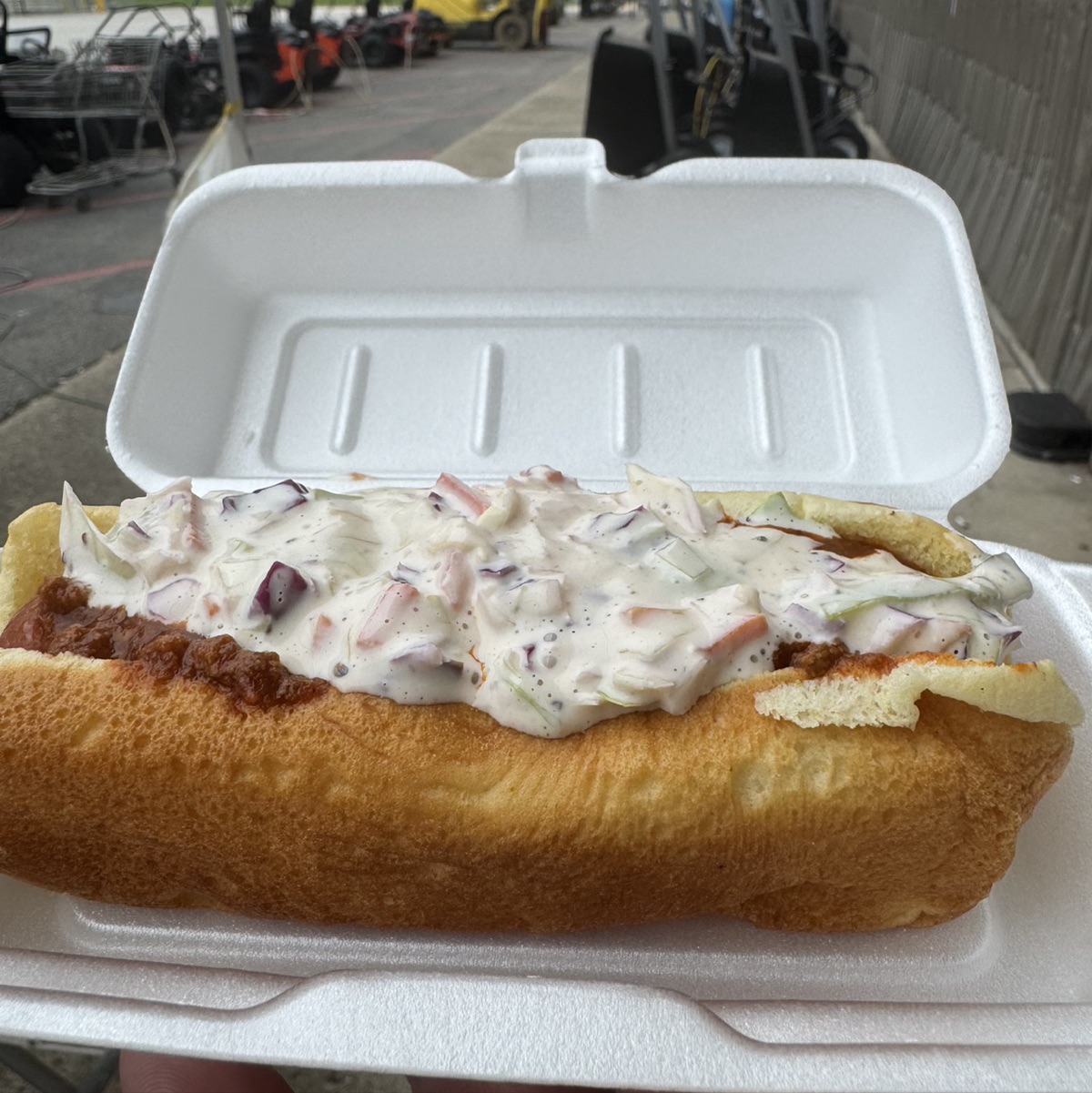 Chili and Slaw Dog