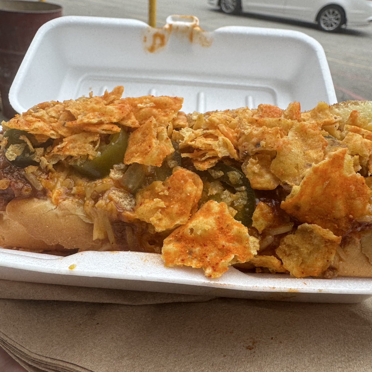 Scorched Earth Dorito Dog