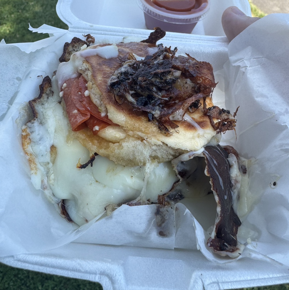 Smashed Pepperoni Roll