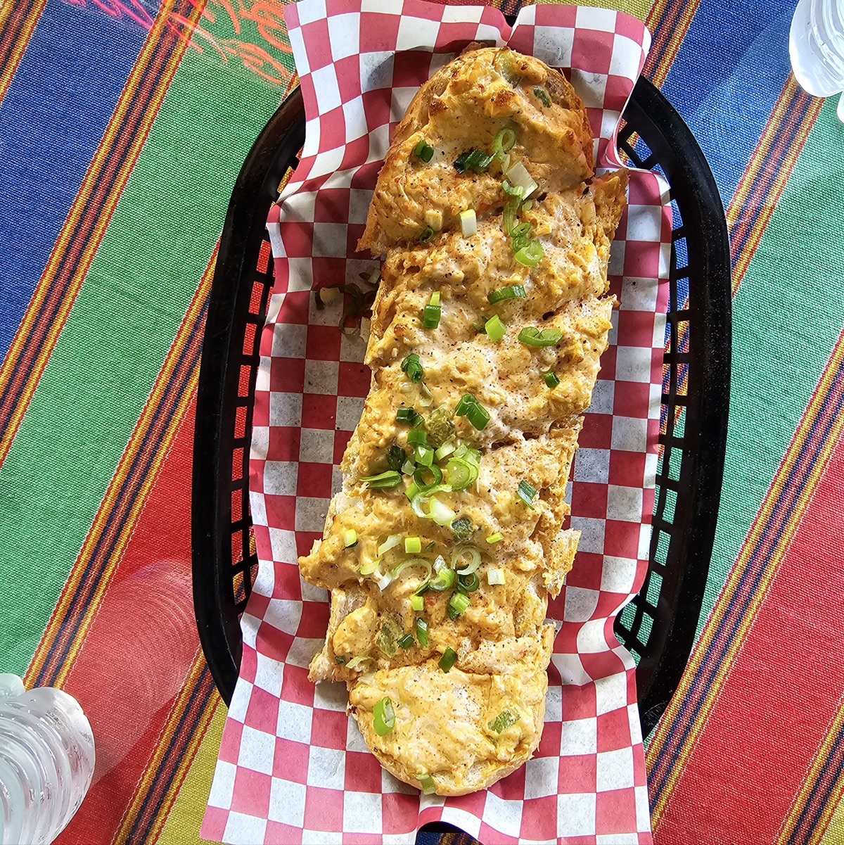 Hot Cheesy Crawfish Bread